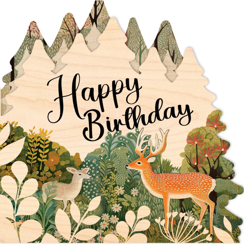 Roe deer Roe deer-Greeting cards-Cartobois