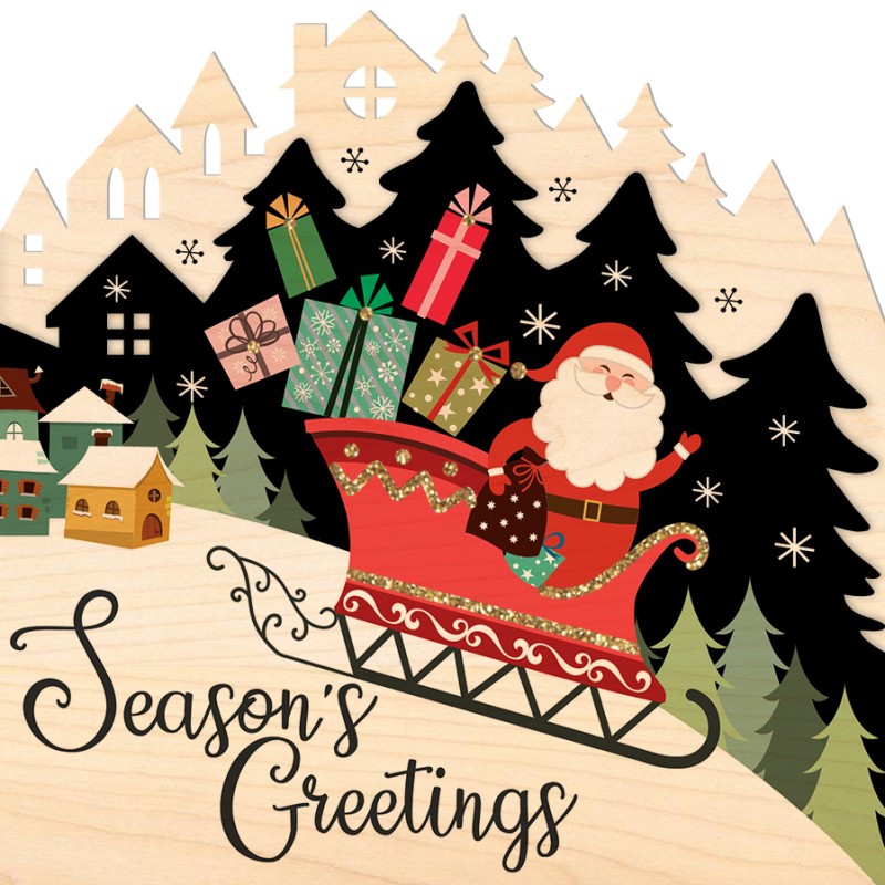 Christmas sleighs-Christmas Greeting cards-Cartobois